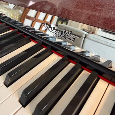 Sale! Vintage Vibe Deluxe 73 Electric Piano with Stereo Console Amplifier – Mint Condition – Rare Cherry Cola Sparkle image 12