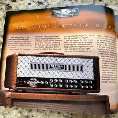 Mesa Boogie Catalog 2001 dual triple rectifier solo recto verb road King M pulse Bass walkabout head cabinet combo image 5