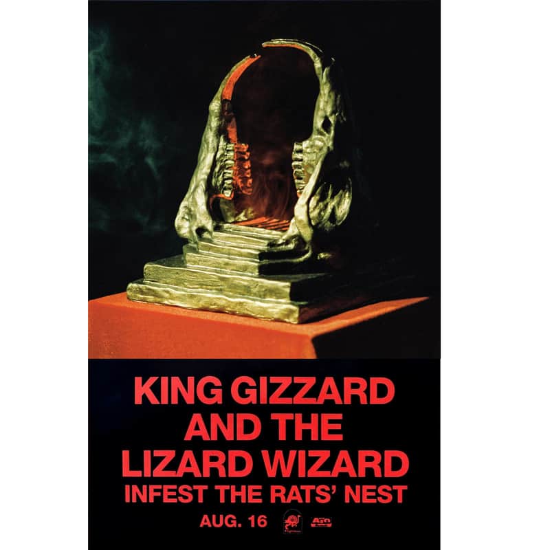 KING GIZZARD AND THE LIZARD WIZARD - Infest The Rats' Nest Ltd Ed RARE Tour Poster Display! image 1