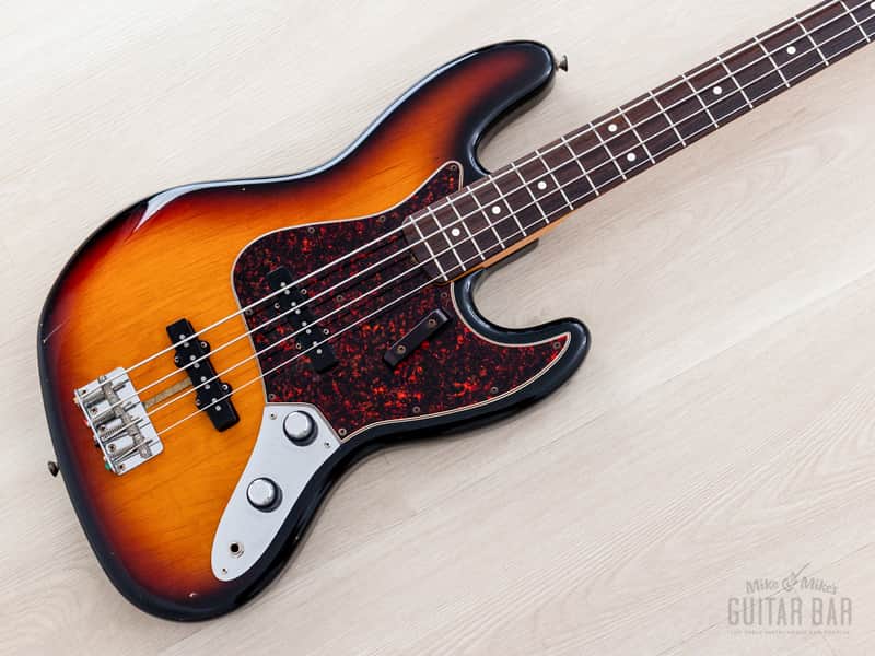 1994 Fender American Vintage ‘62 Jazz Bass Stack Knob Sunburst, 100% Original w/ Tweed Case image 1