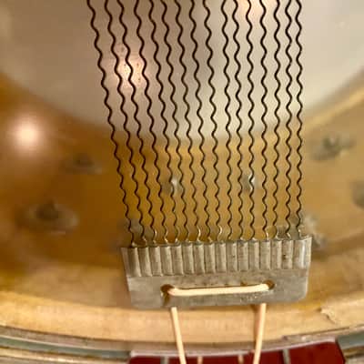 Slingerland Gene Krupa Radio King 6.5x14"  8-Lug 3-Ply Maple Shell Snare Drum 3-Pt Strainer 1940s White Marine Pearl image 8