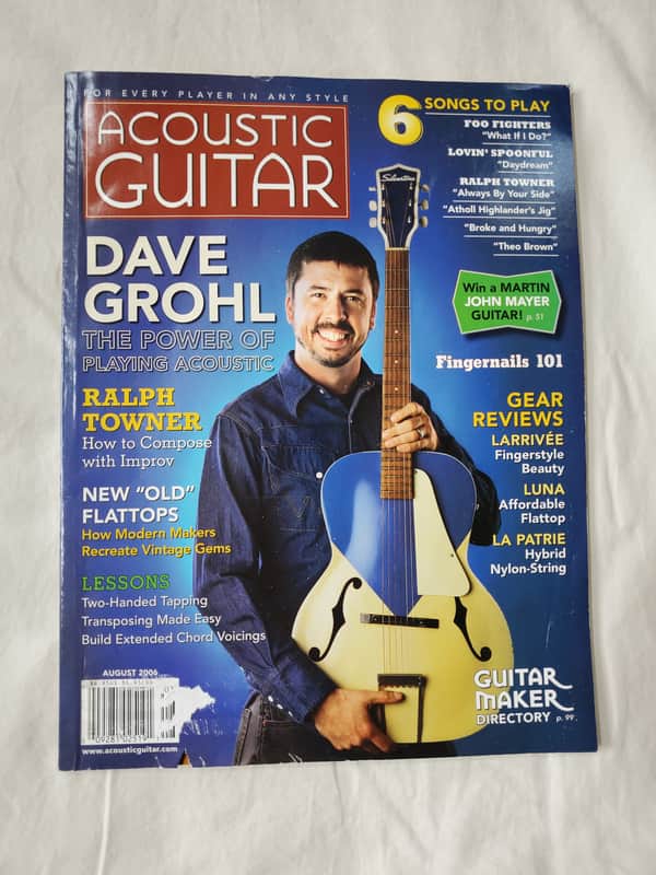 Acoustic Guitar Magazine Back Issue August 2006 image 1