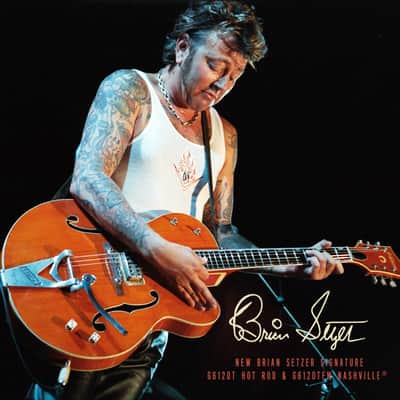 2001 Gretsch Brian Setzer Signature 6120SSU Nashville, Orange Tiger Flame image 24