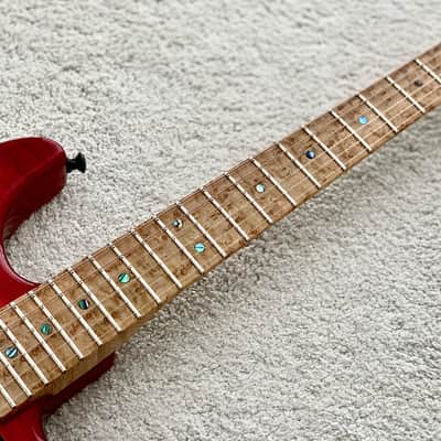 Charvel USA Custom Shop San Dimas Flame Maple Top  Cherry Burst image 4