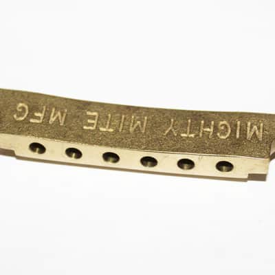 Vintage 1970's Mighty Mite Tailpiece Brass Les Paul ES SG Stop Tail image 3