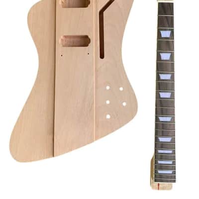 DIY Project Firebird Style Guitar Mahogany Body with Neck, Rosewood Fingerboard image 1