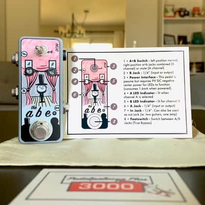 The Abe+ ABY True Bypass AB & Y Switch Utility Pedal (Gray) image 10