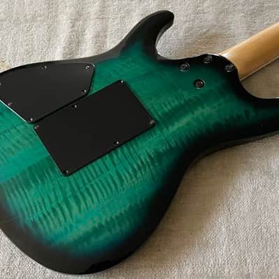 1996 Ibanez S540FM Transparent Turquoise S Series Guitar MIJ