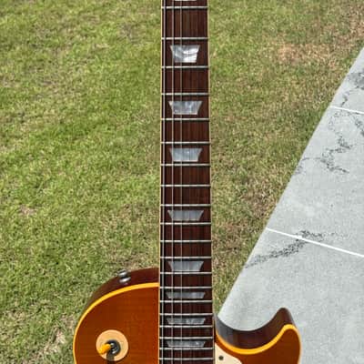2001 Gibson Custom Shop R8 Authentic 1958 Les Paul Reissue • 9.0 lbs • Figured Top • COA • OHSC image 4