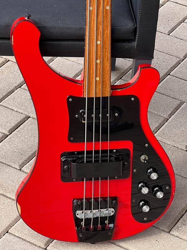 Rickenbacker 4001 Fretless Bass 1986 ultra rare "Redneck" w/Black parts Ltd. Edition its Factory Fretless ! image 1