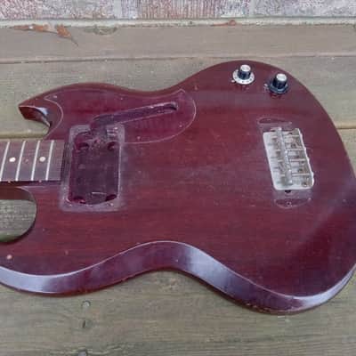 Vintage Circa 1972 Gibson EB-0 Bass Guitar Husk Project! Old Wood, Wiring Harness! image 1