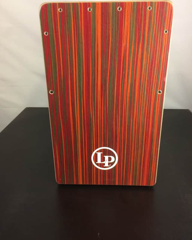 Latin Percussion LP1491RB Woodshop Red Blur Cajon image 1