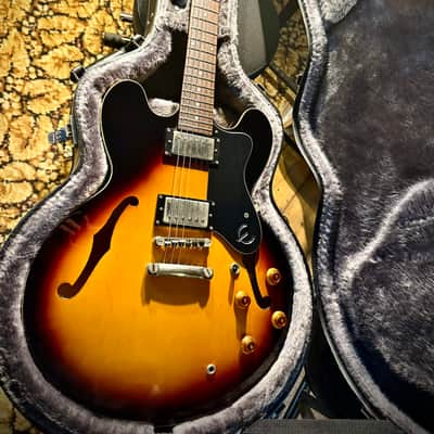 Epiphone Dot 335 2010 - Vintage Sunburst inc OHSC image 7