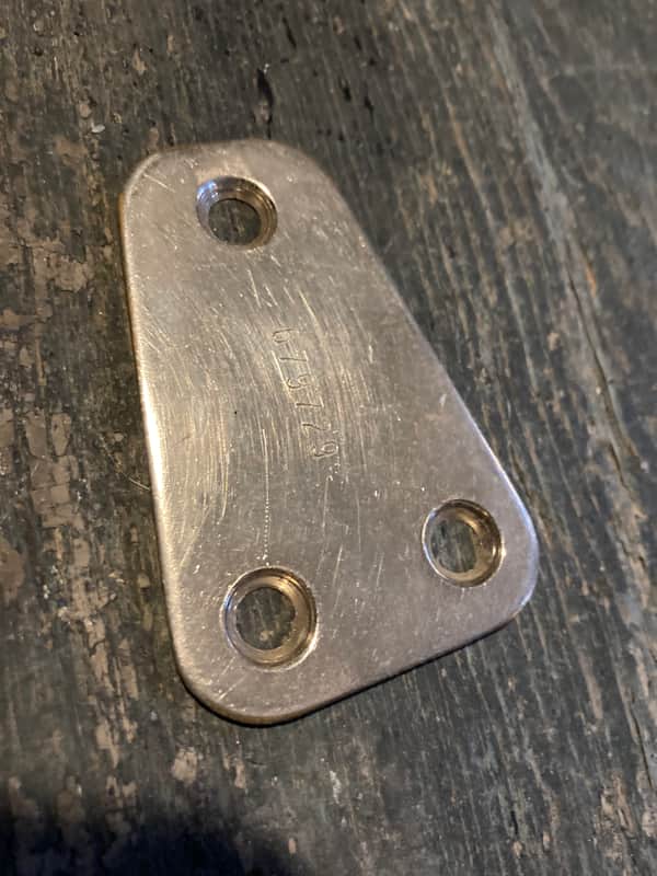 Hagstrom neck plate 67 - Ni image 1