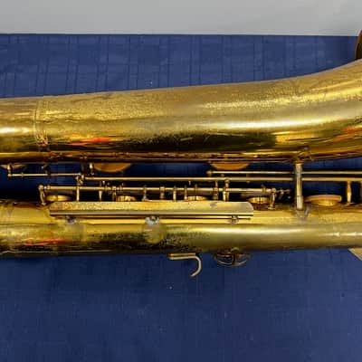 Vintage H. Couf Superba I Eb Pro Bari Baritone Sax Saxophone Made in Germany 1976 image 12