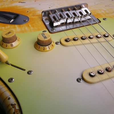 Vtt Relics Strat 50's - Blond Hardtail (with checking) image 7