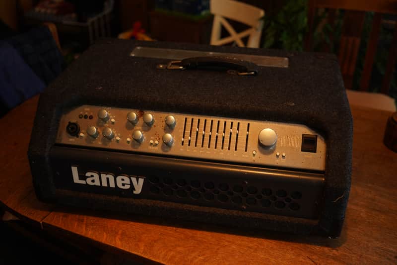 Vintage 1995 Laney DB300H "Database" Bass Amp Head - 300W Hybrid (Powers On) image 1
