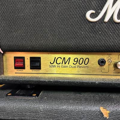 Marshall JCM 900 Model 4500 50-Watt Hi Gain Dual Reverb Head 1990s - Black image 6
