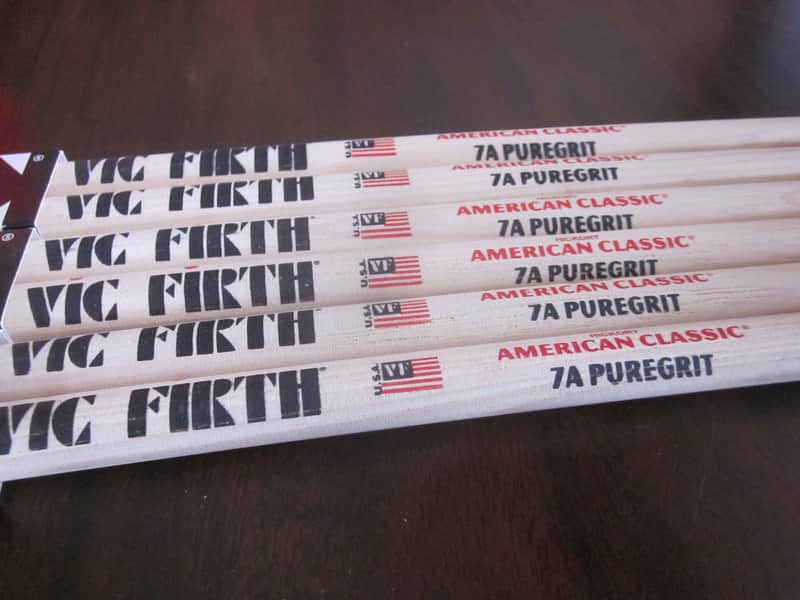 Vic Firth American Classic 7A Puregrit Drumsticks Buy 2, Get 1 Free! 7APG - Hickory image 1