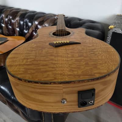 Dean Exotica Acoustic Wlectric Guitar Quilted Ash Quilt Top Active Pre-Amp with XLR Output image 15