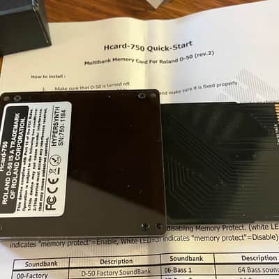 Hypersynth Hcard-750 Memory Cartridge for Roland D-50, unused/open-box image 4