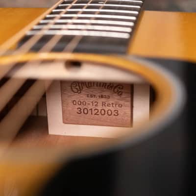 Martin 000-12E Retro Acoustic/Electric Guitar - Spruce/Sapele with Gig Bag image 16