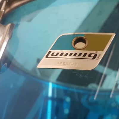 70's LUDWIG BLUE VISTALITE 18 " TOM - made in USA image 7