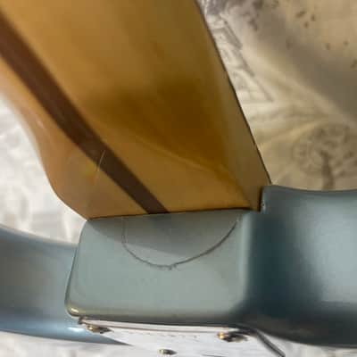 2005 Fender FSR Deluxe Vintage Player ‘62 Stratocaster Ice Blue Metallic Thin Skin Lacquer Matching Headstock 22 Frets Wildwood Spec ARVI Reissue RARE! image 14