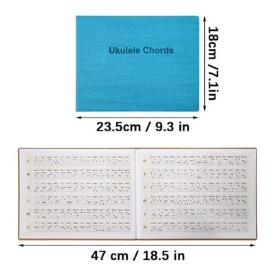 Ukulele Chord Book Portable Practice Chart With 180 Chords Beginner Learning Tool For Ukulele Teaching And Reference image 2