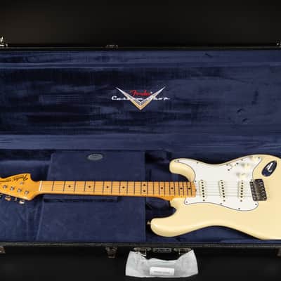 2024 Fender Custom Shop '68 Reissue DLX Stratocaster Closet Classic - Aged Vintage White | USA Maple Neck 3.6kg | CoA OHSC image 24
