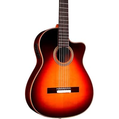 Cordoba Fusion Orchestra CE Crossover Classical Acoustic-Electric Guitar - Teardrop Sunburst image 1