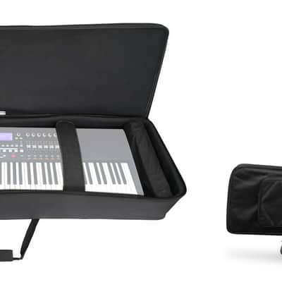 Rockville 88 Key Slim Padded Rigid Keyboard Gig Bag Case For AKAI MPK88