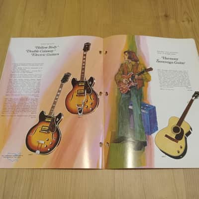 Vintage 1972 Harmony Instrument Catalog! Rare, Original Case Candy, Paperwork! image 8