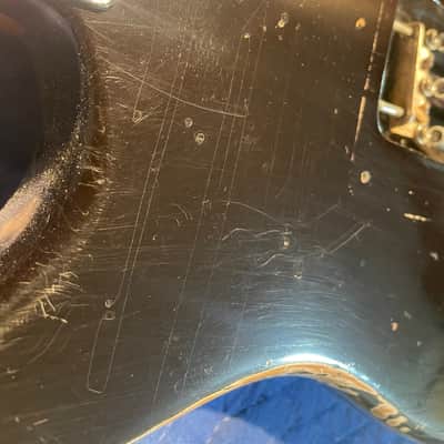 1977/1978/1979 Fender Stratocaster Body Project Real Relic in Black! image 5