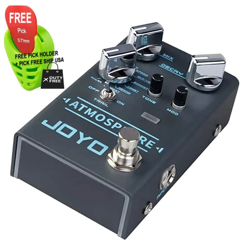 JOYO R Series R-14 ATMOSPHERE 9 Mode Multi Reverb Guitar Effect Pedal, FREE PICK + HOLDER+ FREE SHIP USA image 1