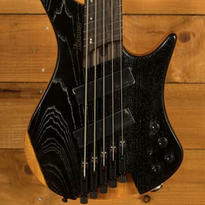 Ibanez EHB1135MS EHB Series Bass - Panga Panga - Silver Wave Black - Multi-Scale - 5-String image 1