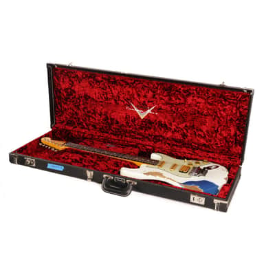 Fender Custom Shop White Lightning Stratocaster HSS Olympic White over Lake Placid Blue 2020 image 18