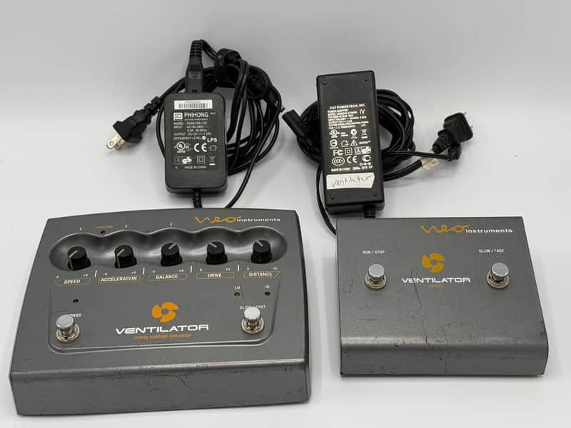 Neo Instruments  Ventilator Original - Leslie 122 Emulation with Foot switch and Two Power Adaptors 2010 - Grey Metal, good condition! image 1
