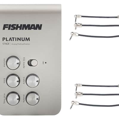 Fishman Platinum Stage EQ/DI + 2x Gator Patch Cable 3 Pack image 1