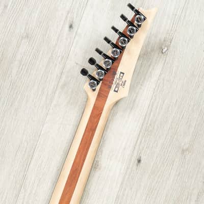 Ibanez RGIXL7BKF RG Iron Label Guitar, Ebony Fretboard, Black Flat image 9
