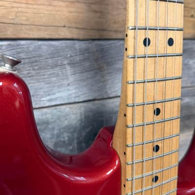 Fender MiM Stratocaster Crimson Red Sparkle 1995 image 5
