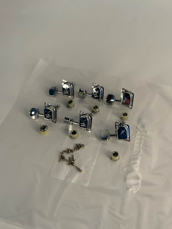 Fender Vintage F-Stamp Tuners — Schaller Germany — Late 1960s/Early 1970s — Complete Set of 6 image 1