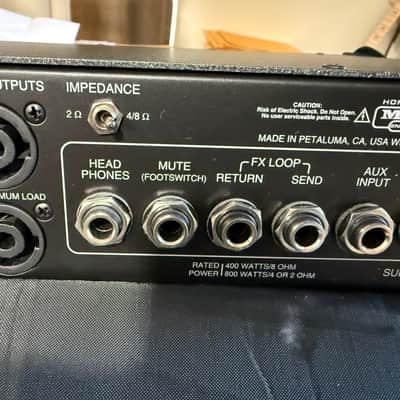 Mesa Boogie Subway D-800 800-Watt Bass Amp Head 2015 - Present - Black image 7