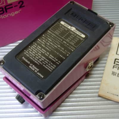 MINT 1981 Boss BF-2 Flanger w/ Original Box & Manual / MIJ Made in Japan (Black Label) image 3