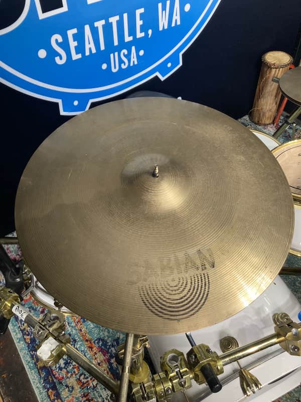 Sabian - 21" AA Dry Ride Cymbal 3162g 1980's image 1