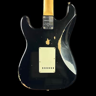 Fender Custom Shop Limited Edition 1968 Stratocaster Relic Aged Black w/case image 7