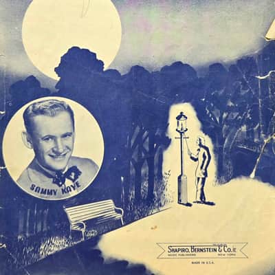 (USED/VINTAGE Sheet Music) The Old Lamp-Lighter - Sammy Kaye - Piano/Vocal/Chord Names image 1