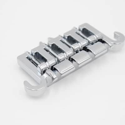 Three Point Chrome Bass Guitar Bridge - fits many Gibson, Epiphone image 3