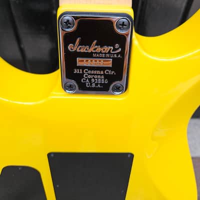 Jackson USA Dinky Custom Shop Grafitti Yellow 2021 - Grafitti Yellow image 6