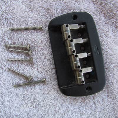 Vintage G&L Lynx Bass Bridge W/Mounting Screws Complete Bridge Set Up For 1985 & Other G&L Basses Perfect For Restoration Or Repair image 1